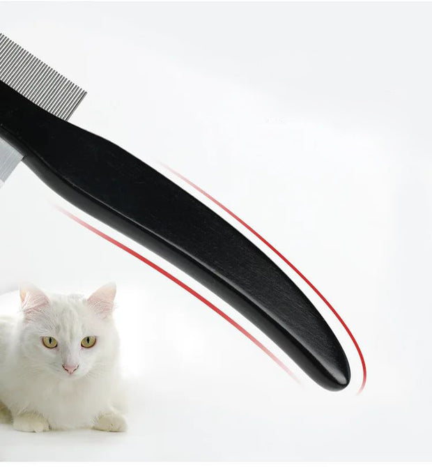 Double-Sided Pet Hair Comb – Easy Deshedding Brush for Cat and Dog Grooming