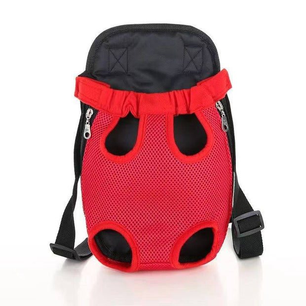 Pet Dog Carrier Backpack – Breathable & Adjustable Front Bag for Small Dogs