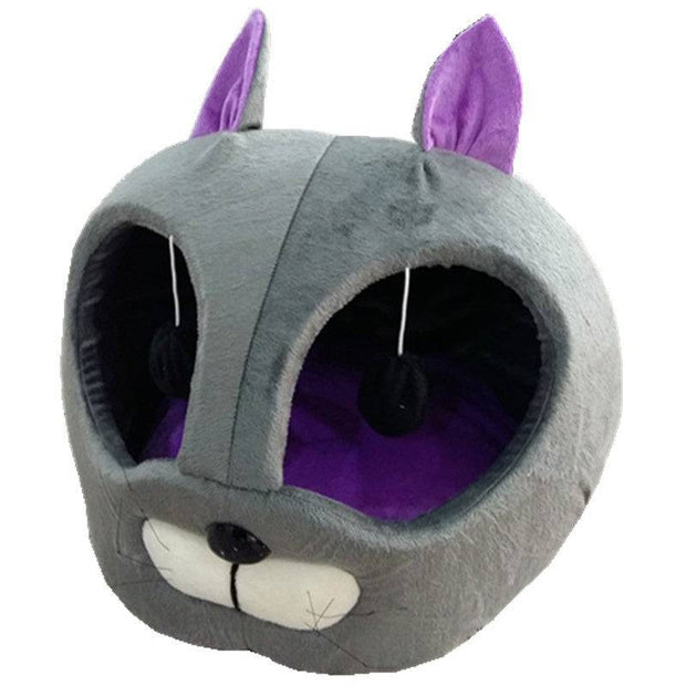 Cute animal face pet bed for kittens and puppies.
