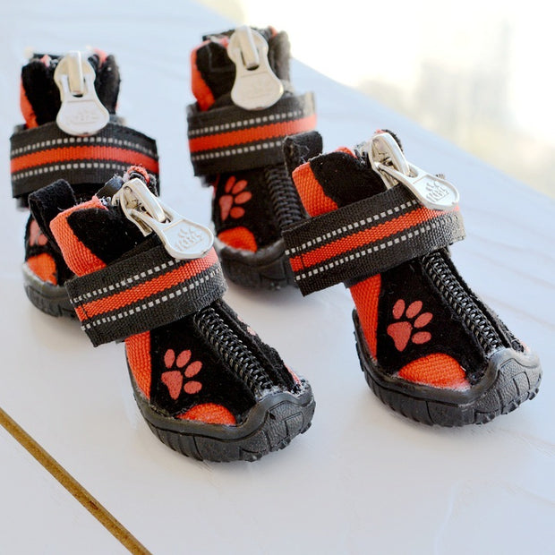 Printed Suede Cotton Shoes – Comfy Footwear for Medium & Large Dogs