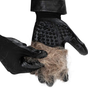 Pet Hair Grooming Glove – Soft Rubber Shedding Brush for Cats, Dogs & Horses