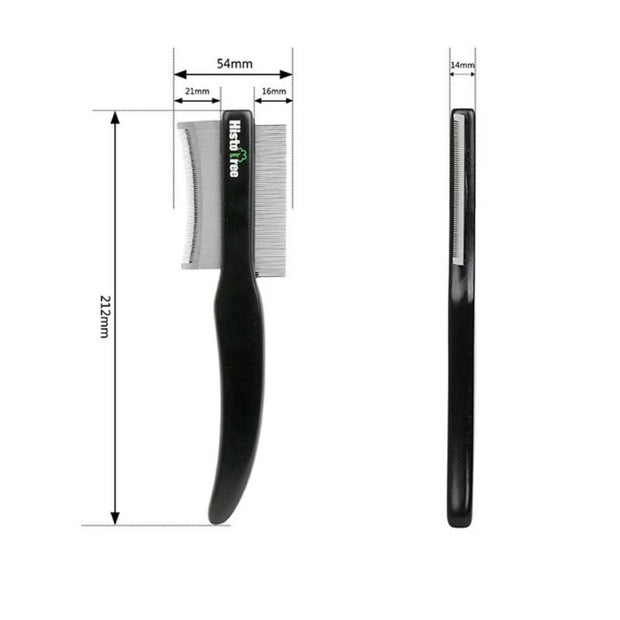 Double-Sided Pet Hair Comb – Easy Deshedding Brush for Cat and Dog Grooming