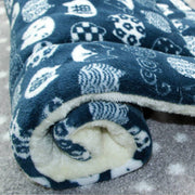 Soft Pet Bed Mat – Washable Reversible Crate Pad for Dogs & Cats, Fleece Blanket
