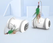Interactive Cat Toy with Interchangeable Heads – Fun Feather Pet Toy