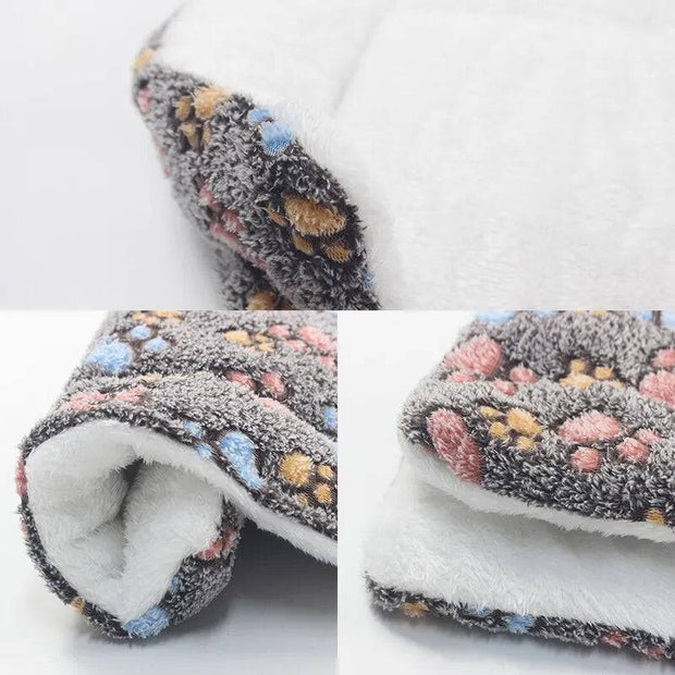 Soft Pet Bed Mat – Washable Reversible Crate Pad for Dogs & Cats, Fleece Blanket
