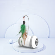 Interactive Cat Toy with Interchangeable Heads – Fun Feather Pet Toy