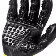Pet Hair Grooming Glove – Soft Rubber Shedding Brush for Cats, Dogs & Horses