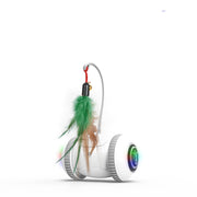Interactive Cat Toy with Interchangeable Heads – Fun Feather Pet Toy