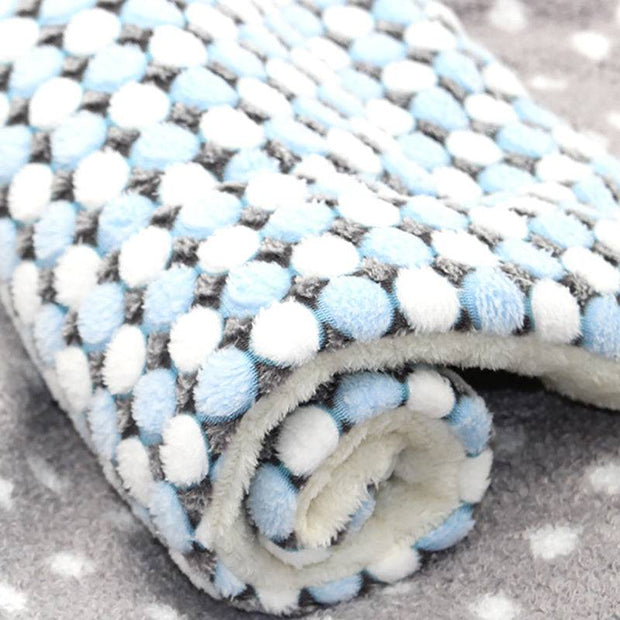 Soft Pet Bed Mat – Washable Reversible Crate Pad for Dogs & Cats, Fleece Blanket
