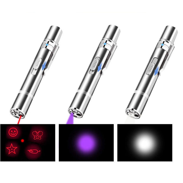 Laser Pointer Cat Toy – 5-Mode LED Red Dot Interactive Toy for Cats & Dogs, USB Rechargeable