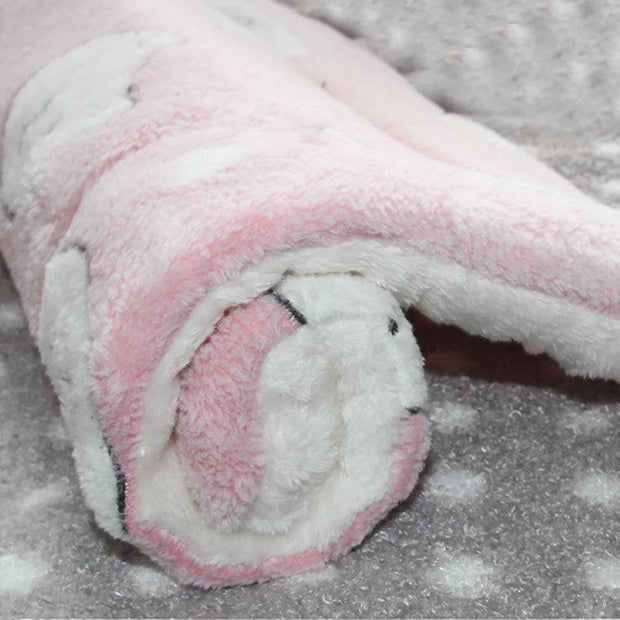 Soft Pet Bed Mat – Washable Reversible Crate Pad for Dogs & Cats, Fleece Blanket
