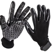 Pet Hair Grooming Glove – Soft Rubber Shedding Brush for Cats, Dogs & Horses