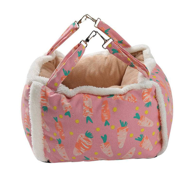 Elegant woven pet bed for modern home decor.

