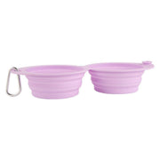 Collapsible Dog Bowls – 2-in-1 Foldable Food & Water Bowls for Pets on the Go