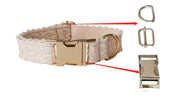 Leaf Lace Pet Collar with Bow – Elegant Design & Metal Buckle for Pets