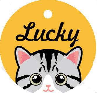 Custom Pet Card with Lettering – Personalized Identity Plate for Pets
