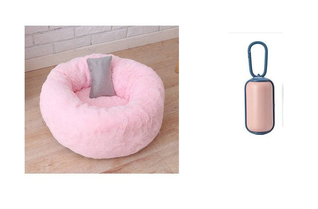 Cozy Pet Bed with Soft Blanket – Warm and Comfortable for Cats & Dogs