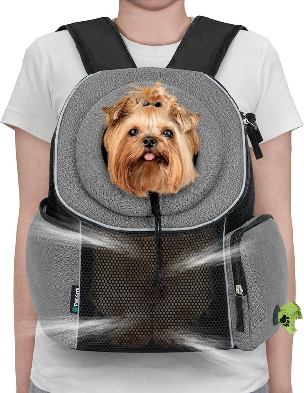 Portable Dog Carrier Backpack – Breathable Travel Bag for Pets Outdoor