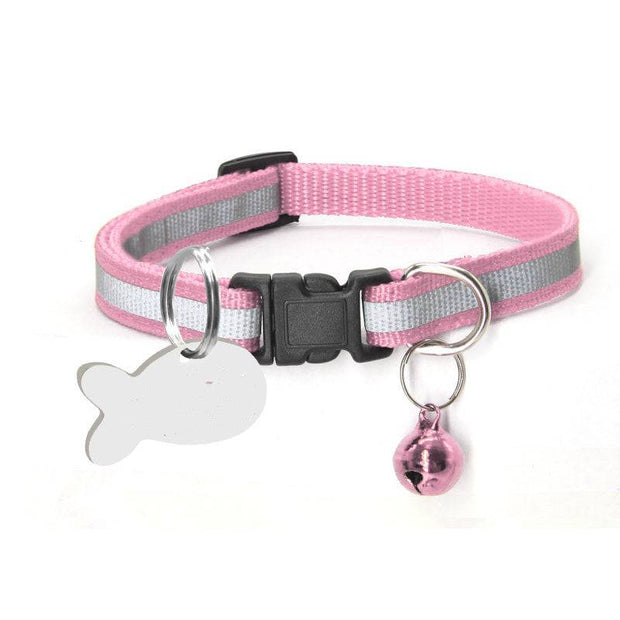 Reflective Nylon Collar – Adjustable & Durable for Dogs and Cats