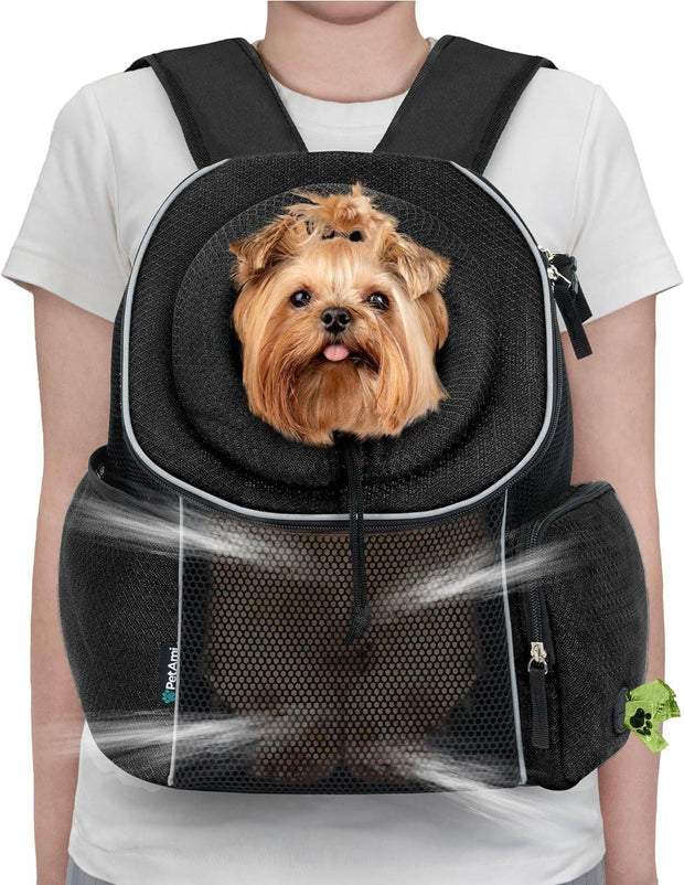Portable Dog Carrier Backpack – Breathable Travel Bag for Pets Outdoor