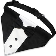 Dog Tuxedo Suit – Adjustable Formal Outfit with Bow Tie & Bandana for Wedding and ceremonies