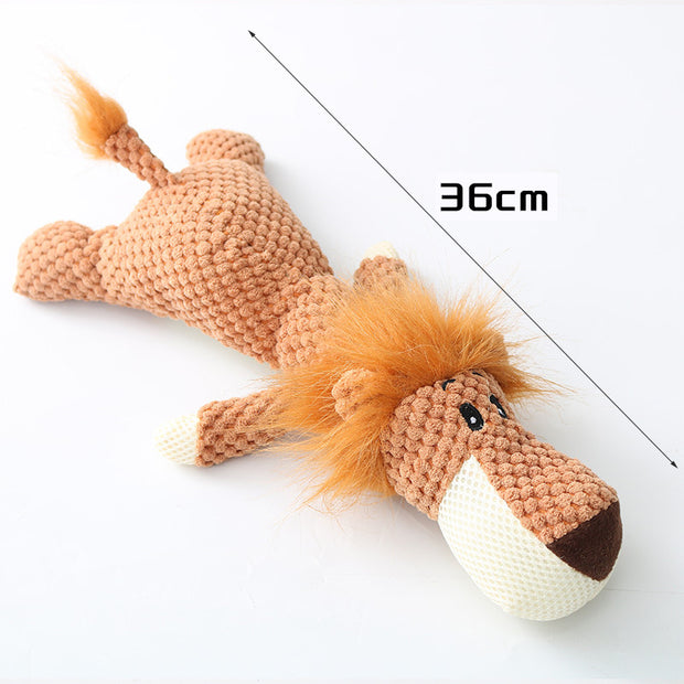 Plush Cartoon Puppy Dog Toy – Chew & Squeak Toy for Small Dogs' Teeth