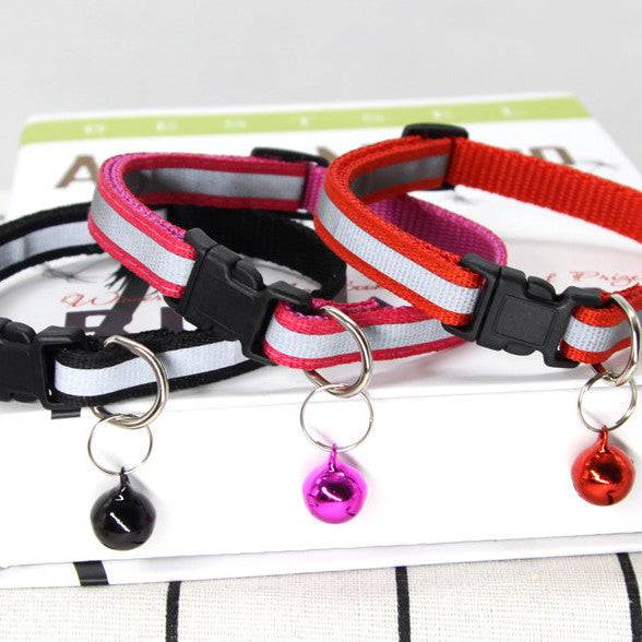 Reflective Nylon Collar – Adjustable & Durable for Dogs and Cats