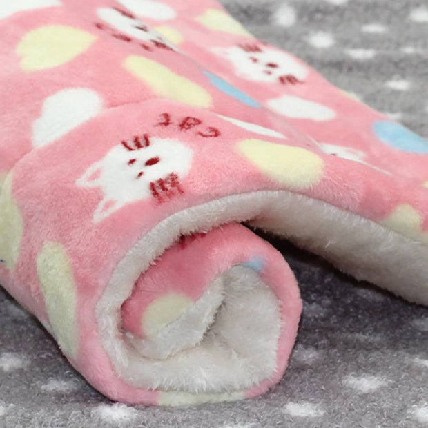 Soft Pet Bed Mat – Washable Reversible Crate Pad for Dogs & Cats, Fleece Blanket
