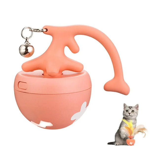 Smart Interactive Cat Toy Ball with Detachable Tail and Bell, USB Rechargeable