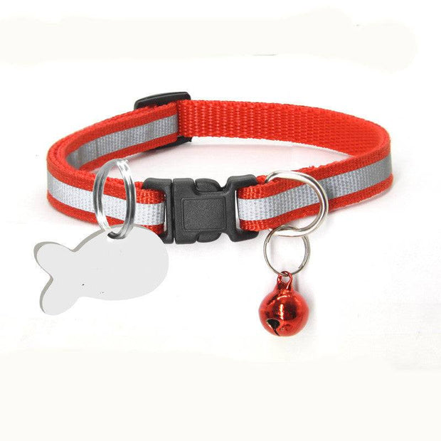 Reflective Nylon Collar – Adjustable & Durable for Dogs and Cats