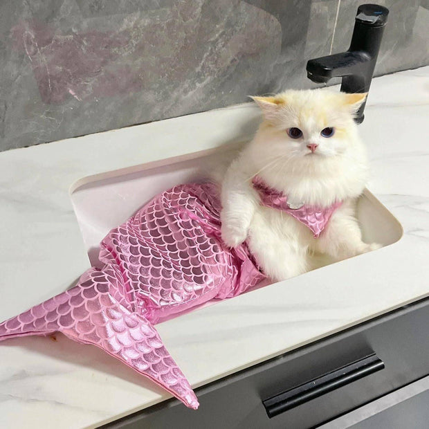 Cat Mermaid Costume Creative Fishtail Dress  Cats & Dogs Funny outfit