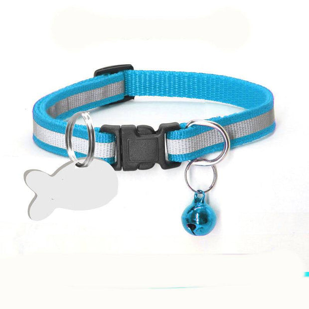 Reflective Nylon Collar – Adjustable & Durable for Dogs and Cats