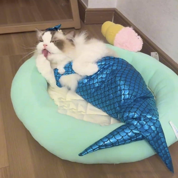 Cat Mermaid Costume Creative Fishtail Dress  Cats & Dogs Funny outfit