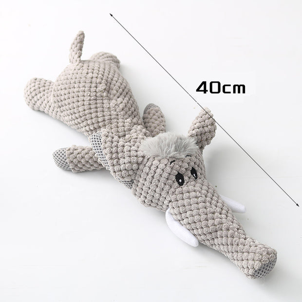 Plush Cartoon Puppy Dog Toy – Chew & Squeak Toy for Small Dogs' Teeth