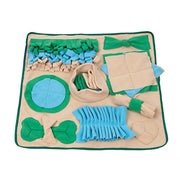 Non-slip pet snuffle mat, promoting healthy eating habits.
