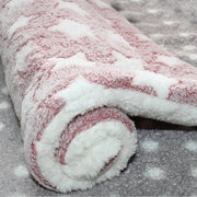 Soft Pet Bed Mat – Washable Reversible Crate Pad for Dogs & Cats, Fleece Blanket