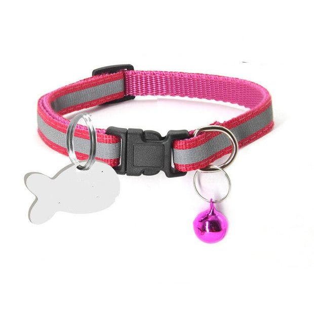 Reflective Nylon Collar – Adjustable & Durable for Dogs and Cats