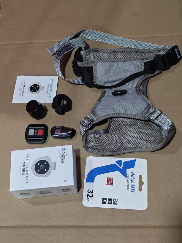 Pet Tracker Camera Collar – Motion Recording & Video Action Camera for Dogs & Cats