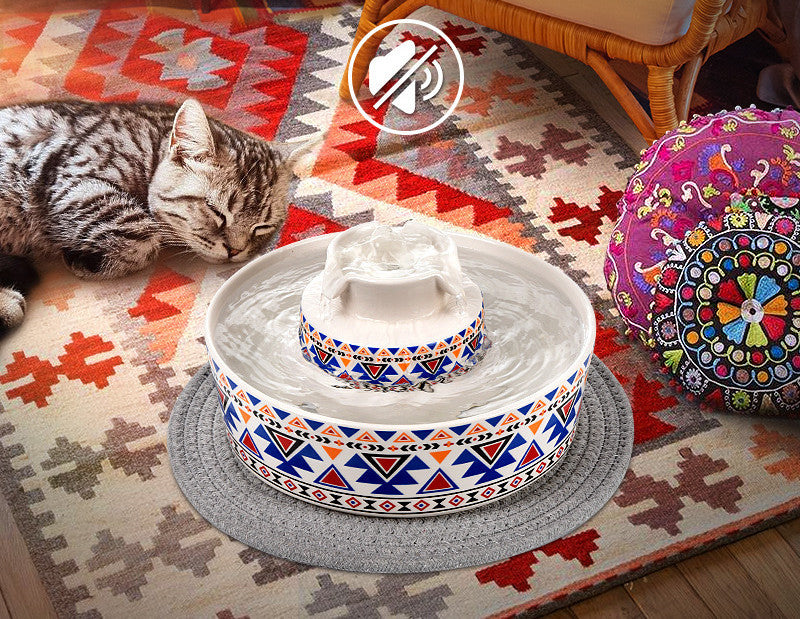 Automatic Ceramic Water Feeder For Pet Water Basin