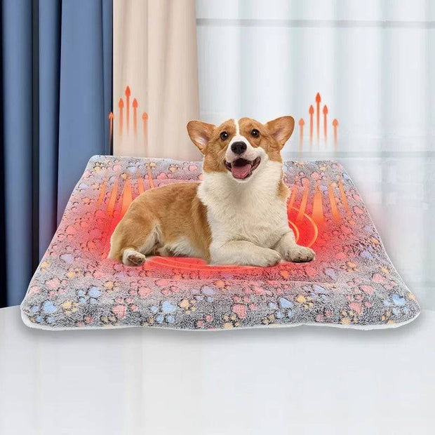 Soft Pet Bed Mat – Washable Reversible Crate Pad for Dogs & Cats, Fleece Blanket