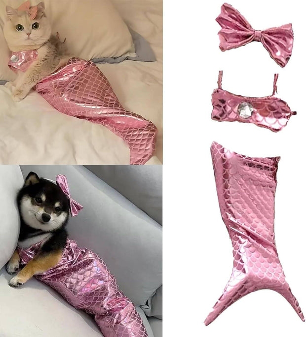 Cat Mermaid Costume Creative Fishtail Dress  Cats & Dogs Funny outfit