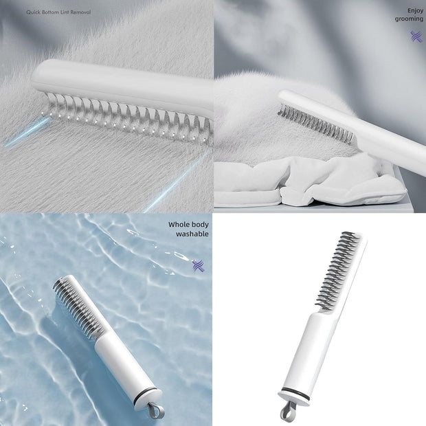 Dematting Comb & Grooming Brush – Stainless Steel Rake for Knot & Mat Removal