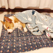 Soft Pet Bed Mat – Washable Reversible Crate Pad for Dogs & Cats, Fleece Blanket