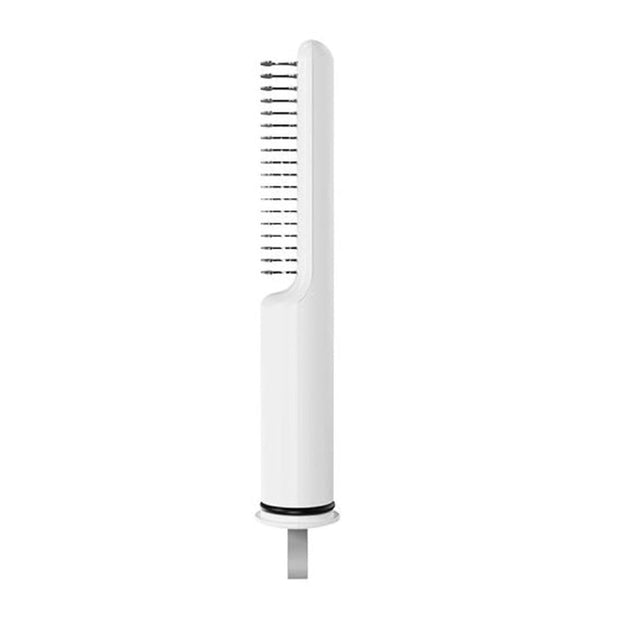 Dematting comb and grooming brush with stainless steel rake for pet coat maintenance.