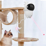 Intelligent Cat Laser Toy – Automatic Random Moving Red Dot Toy for Cats & Dogs