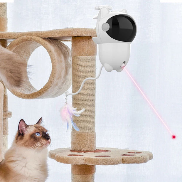 Intelligent Cat Laser Toy – Automatic Random Moving Red Dot Toy for Cats & Dogs