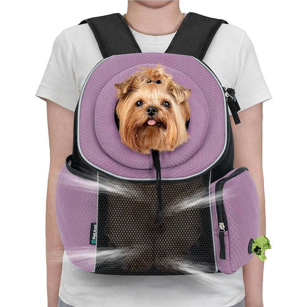 Portable Dog Carrier Backpack – Breathable Travel Bag for Pets Outdoor